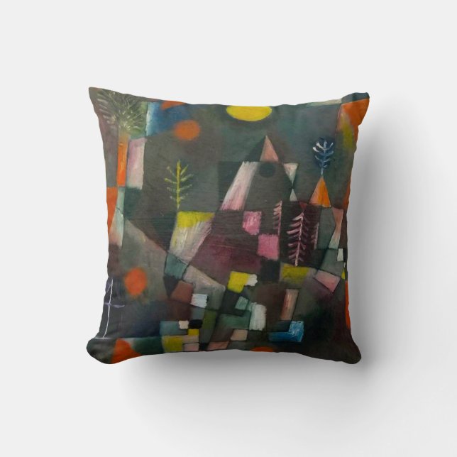 Expressionist Art Paul Klee Full Moon Cushion (Front)