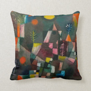 Expressionist Art Paul Klee Full Moon Cushion