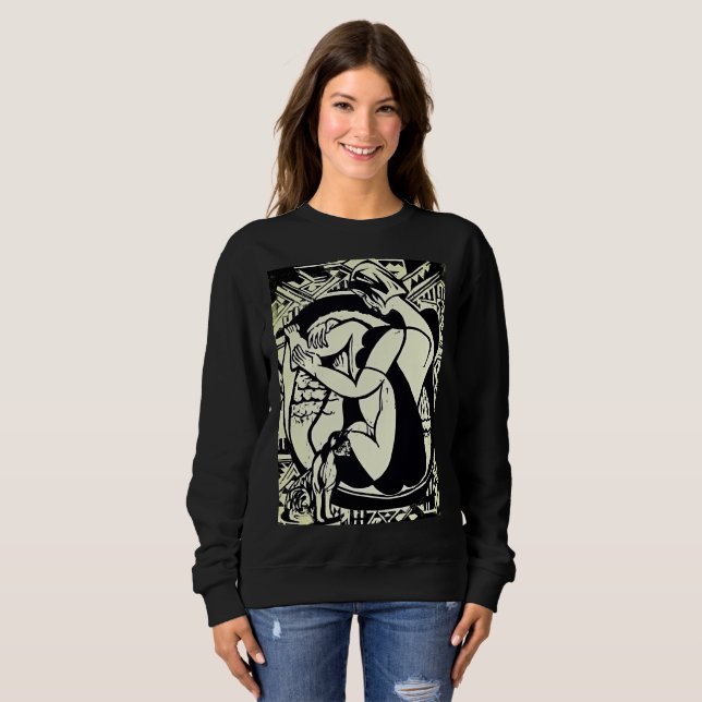 Expressionist Bathing Muse Sweatshirt (Front Full)