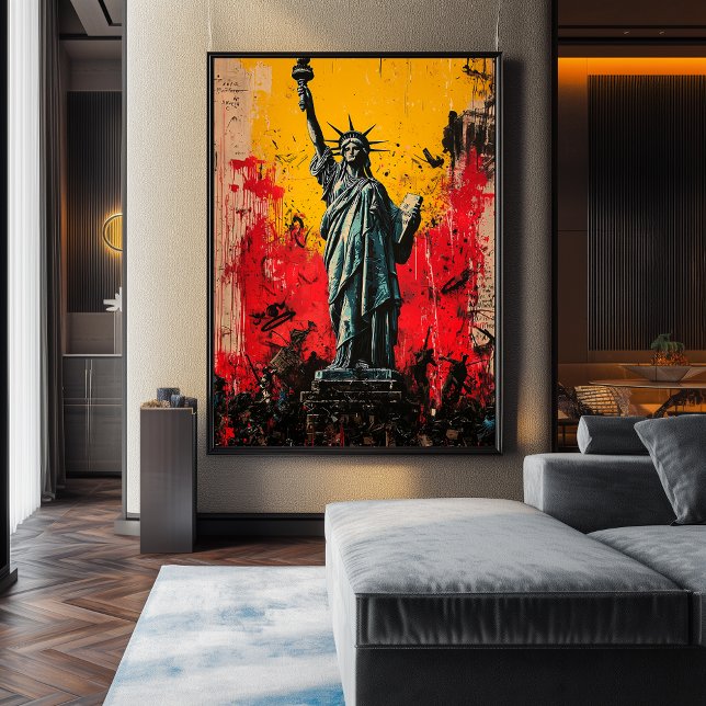 Expressionist Statue of Liberty – Bold Art Poster (Creator Uploaded)