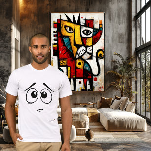 Expressionless Face   Tuesday Mood Minimal Design T-Shirt