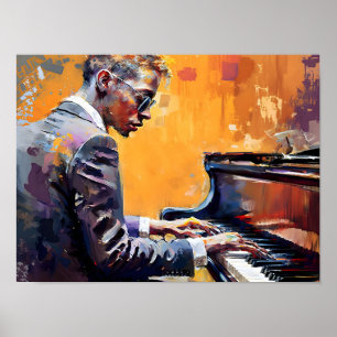 Expressions of Jazz Wall Picture Poster