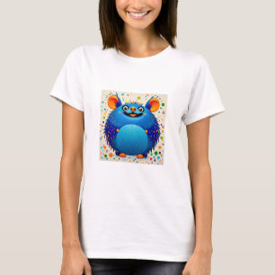 Expressive abstract animal art design colourful T-Shirt