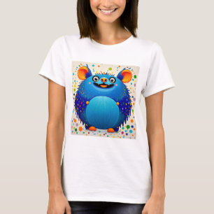 Expressive abstract animal art design colourful T-Shirt
