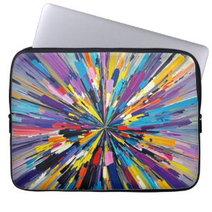Expressive abstract art design wall decor poster laptop sleeve