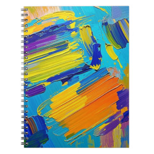 Expressive abstract art design wall decor poster notebook
