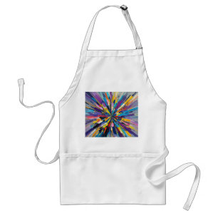 Expressive abstract art design wall decor poster standard apron