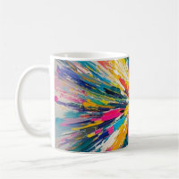 Expressive abstract colourful wall art poster deco