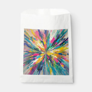 Expressive abstract colourful wall art poster deco favour bag