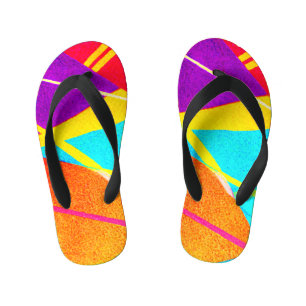 Expressive Colour Pattern Kid's Thongs