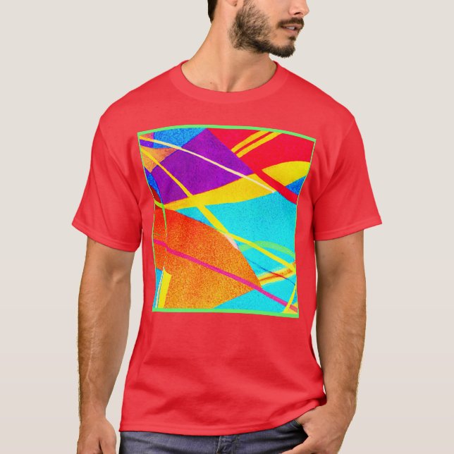 Expressive Colour Pattern T-Shirt (Front)