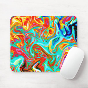 Expressive Colourful Abstractions Pattern Mouse Pad