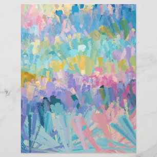 Expressive Colourful Foliage Scrapboook Paper