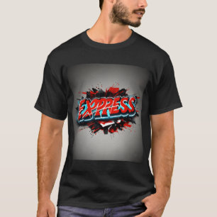 Expressive Emblem: Men's T-shirt with Express Logo