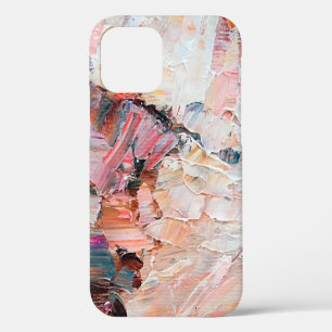 Expressive embossed pasty oil paints and reliefs.  iPhone 12 case