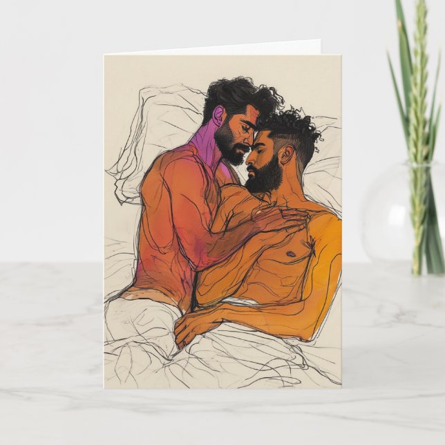 Expressive Embrace on Warm Hues Card (Front)