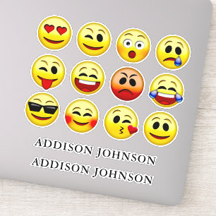 Expressive Emoji Face 12 Collection Custom Name 8"
