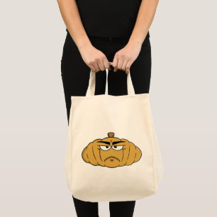 Expressive Furious Grumpy Pumpkin Tote Bag