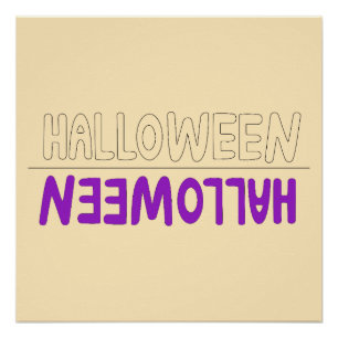 Expressive Halloween Typography with Fall Vibes Poster
