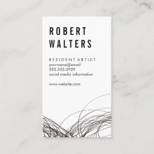 Expressive Line Work Business Card