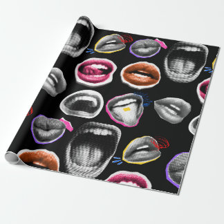Expressive Lips Wrapping Paper