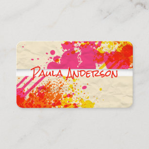 Expressive Paint Creative Art Business Card