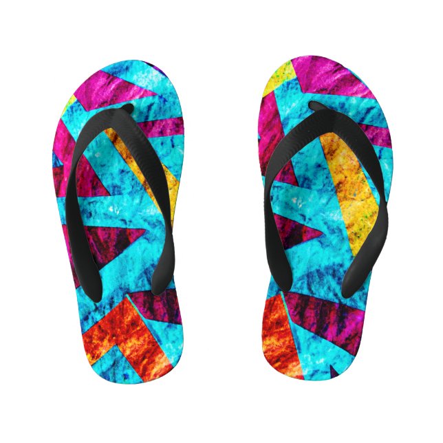 Expressive Pattern Design Kid's Thongs (Footbed)