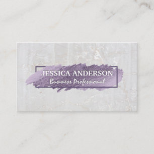 Expressive Scribble White Stone Business Card