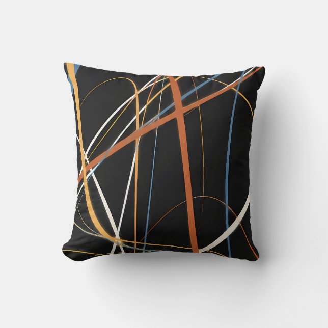 Expressive Scribbles Cushion (Front)
