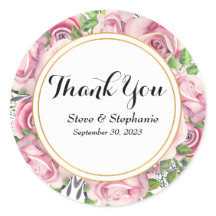 Expressive Thank You Script Sticker