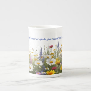 Expresso mug with flowers design