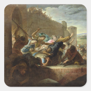 Expulsion of the Huguenots Square Sticker