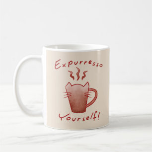 Expurresso Yourself Cats And Coffee Mug