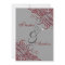 Exquisite Baroque Red Scroll 5x7 Invitation