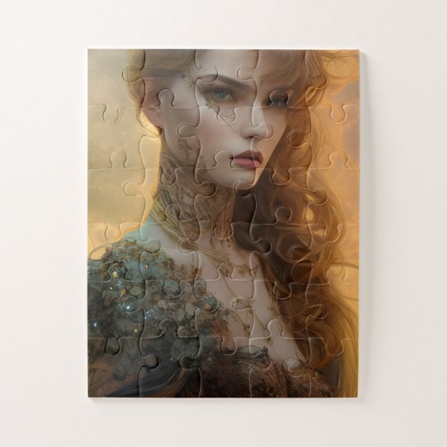 Exquisite Beauty AI Generated Art Jigsaw Puzzle (Vertical)