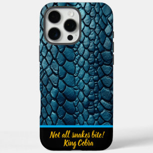Exquisite blue snake skins shimmering in sunlight iPhone 16 pro max case