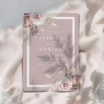 Exquisite Blush Pink Roses Wedding Invitation<br><div class="desc">Exquisite Blush Pink Roses Wedding Invitation
See matching collection in Niche and Nest Store</div>
