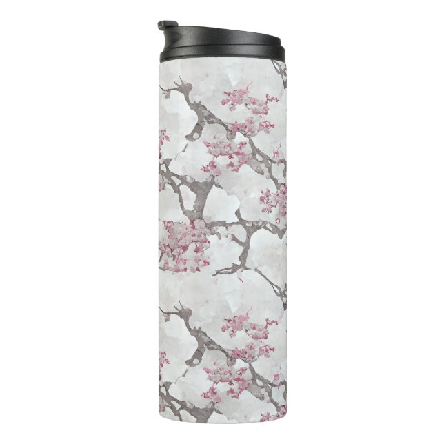 Exquisite Cherry Blossoms Floral Thermal Tumbler (Rotated Right)