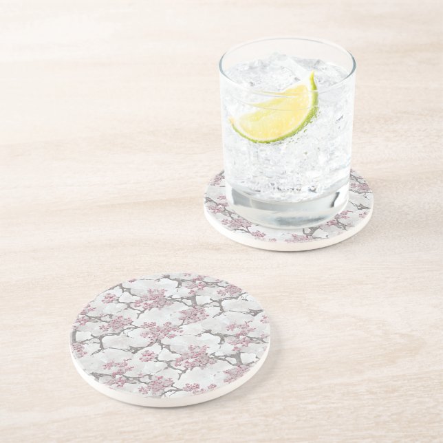  Exquisite Cherry Blossoms Florals  Coaster (Side)