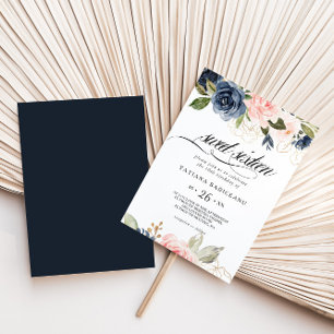 Exquisite Fall Floral Sweet Sixteen Birthday Party Invitation