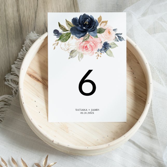 Exquisite Fall Floral Wedding Table Number (Creator Uploaded)