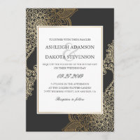 Exquisite Golden Floral Henna Wedding