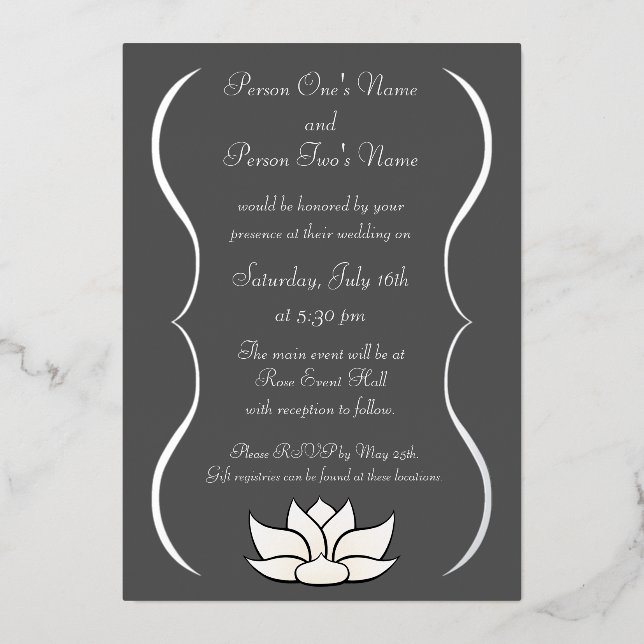 Exquisite Lotus in White (Front)