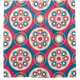 Exquisite, luxurious, mediaeval seamless pattern shower curtain