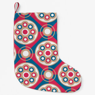 Exquisite, luxurious, medieval seamless pattern, small christmas stocking