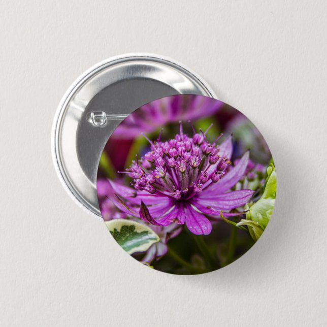 Exquisite magic of blossoms #1 6 cm round badge (Front & Back)