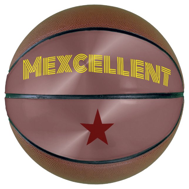 Exquisite Maron Metallic Pattern Basketball (Front)