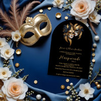 Exquisite Masquerade Masks Gold Effect Accents