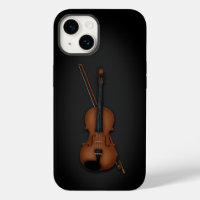 Exquisite Miniature Violin & Bow Trompe L'oeil
