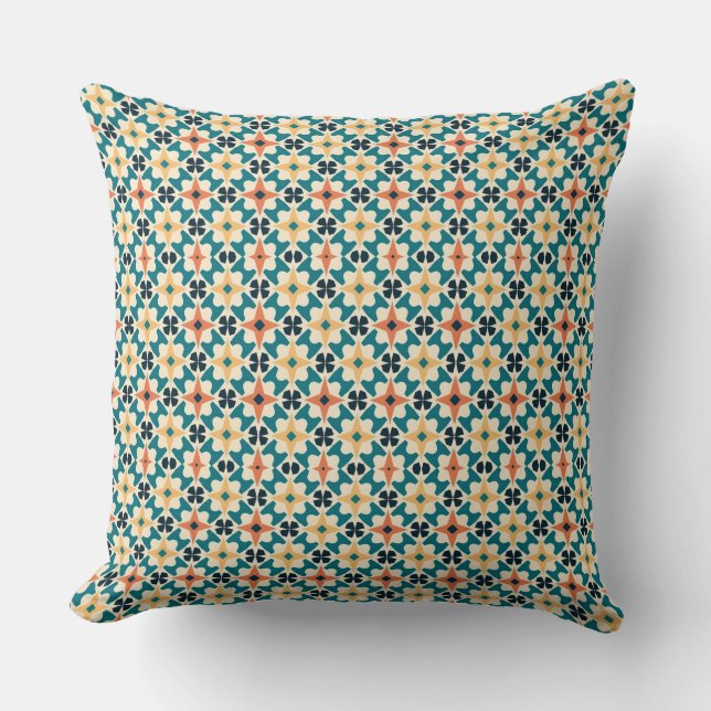 Exquisite Moroccan Patterns: Embellish Your Space Cushion (Front)